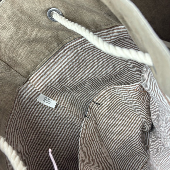 Mona B /RECYCLA Up-cycled heavy canvas rucksack/duffle bag-NWT - Picture 11 of 15